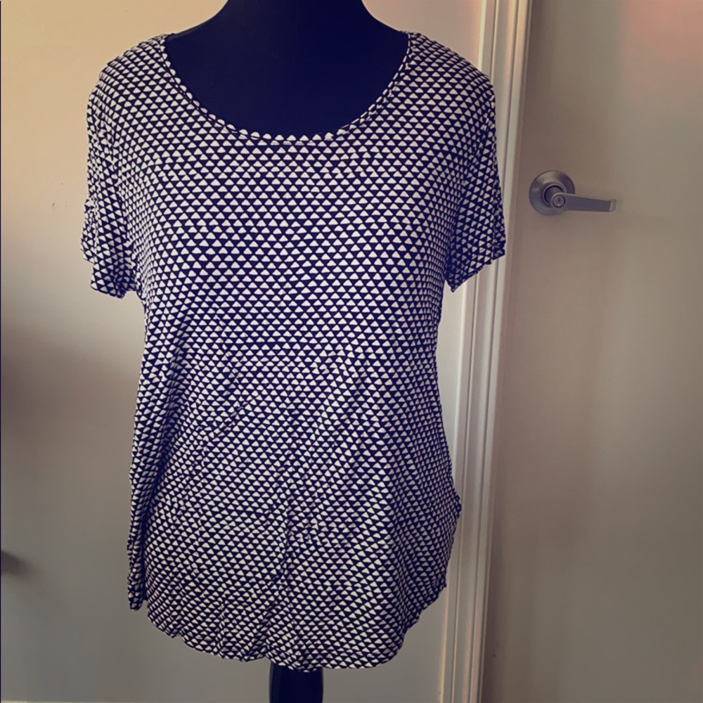 Geometric Black and White Luxe Tee